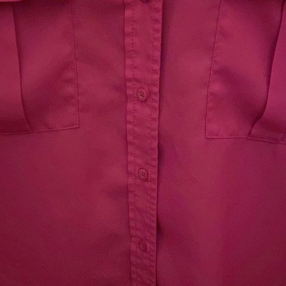 BANANA REPUBLIC Mayer Pink Roll Tab Sleeve Military Shirt - Picture 7 of 12